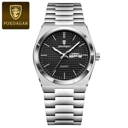 Ultra-Thin Men's Quartz Watch with Calendar
