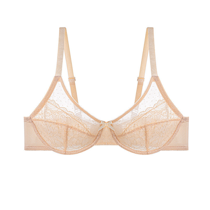 Ultra-Thin Push-Up Bra with Lace Detail