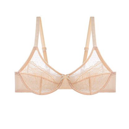 Ultra-Thin Push-Up Bra with Lace Detail