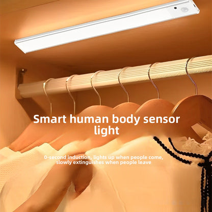 Ultra-Thin Rechargeable LED Cabinet Light with Motion Sensor