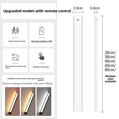 Ultra-Thin Rechargeable LED Cabinet Light with Motion Sensor