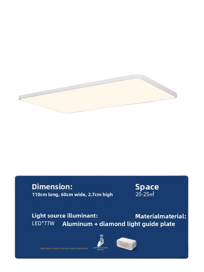 Ultra-Thin Smart Ceiling Lamp with Dimmable Lighting