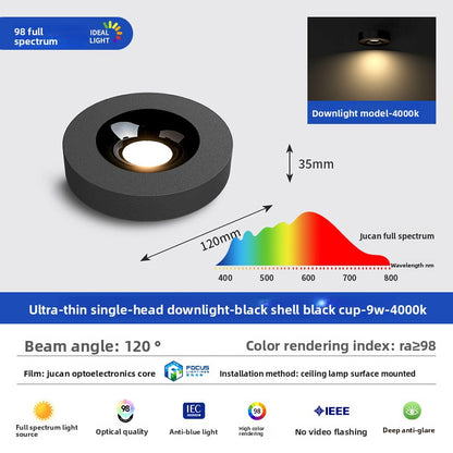 Ultra-thin Surface-mounted Anti-glare LED Spotlight