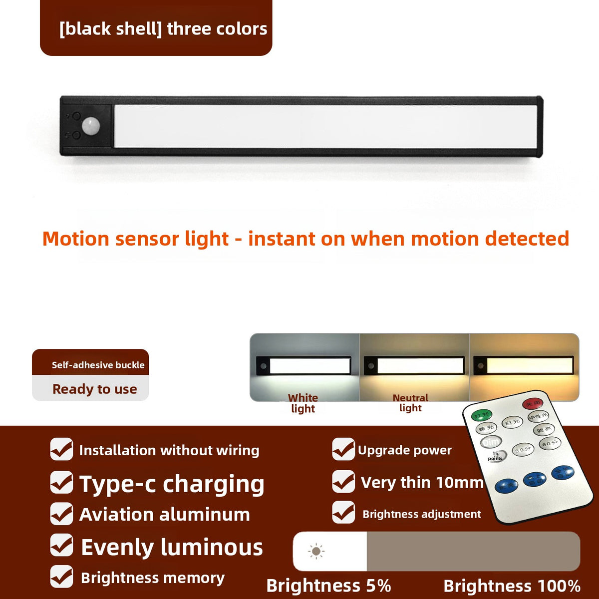 Ultra-Thin Wardrobe Light