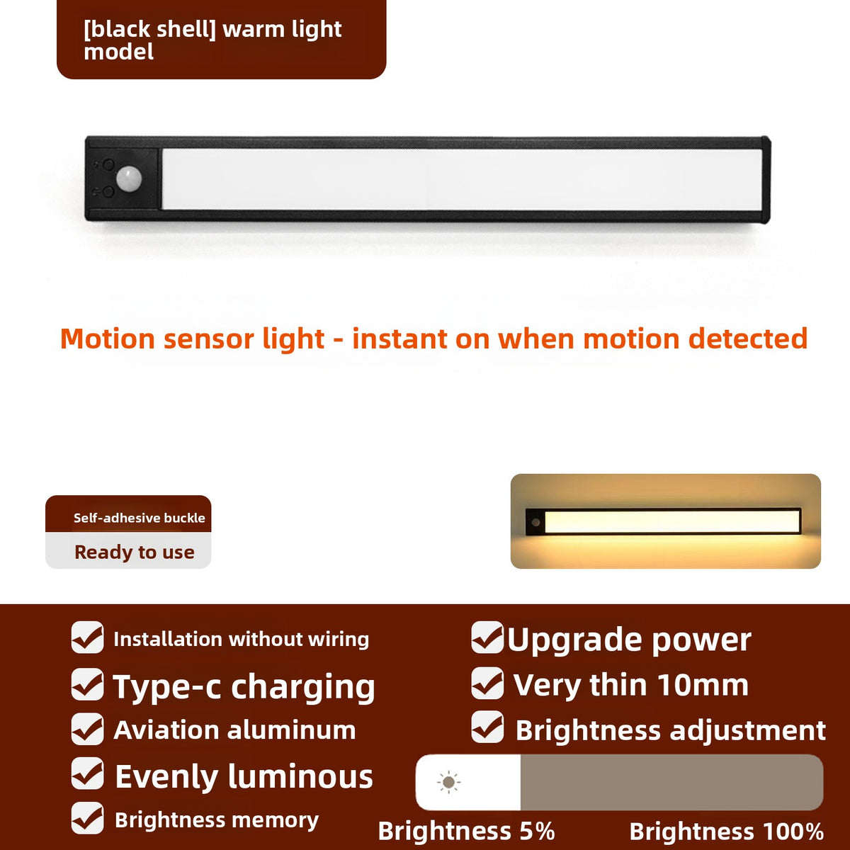 Ultra-Thin Wardrobe Light