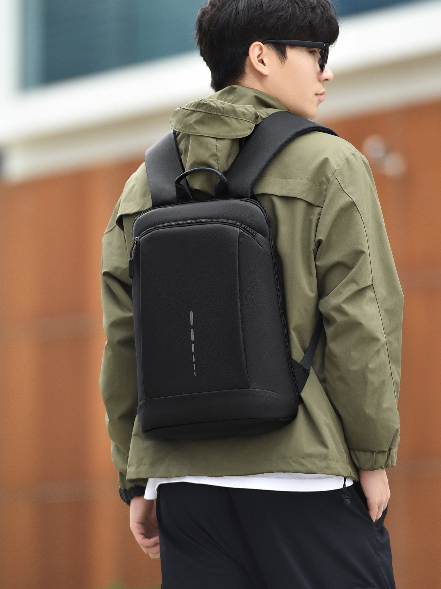 Ultra-Thin Waterproof Canvas Laptop Backpack