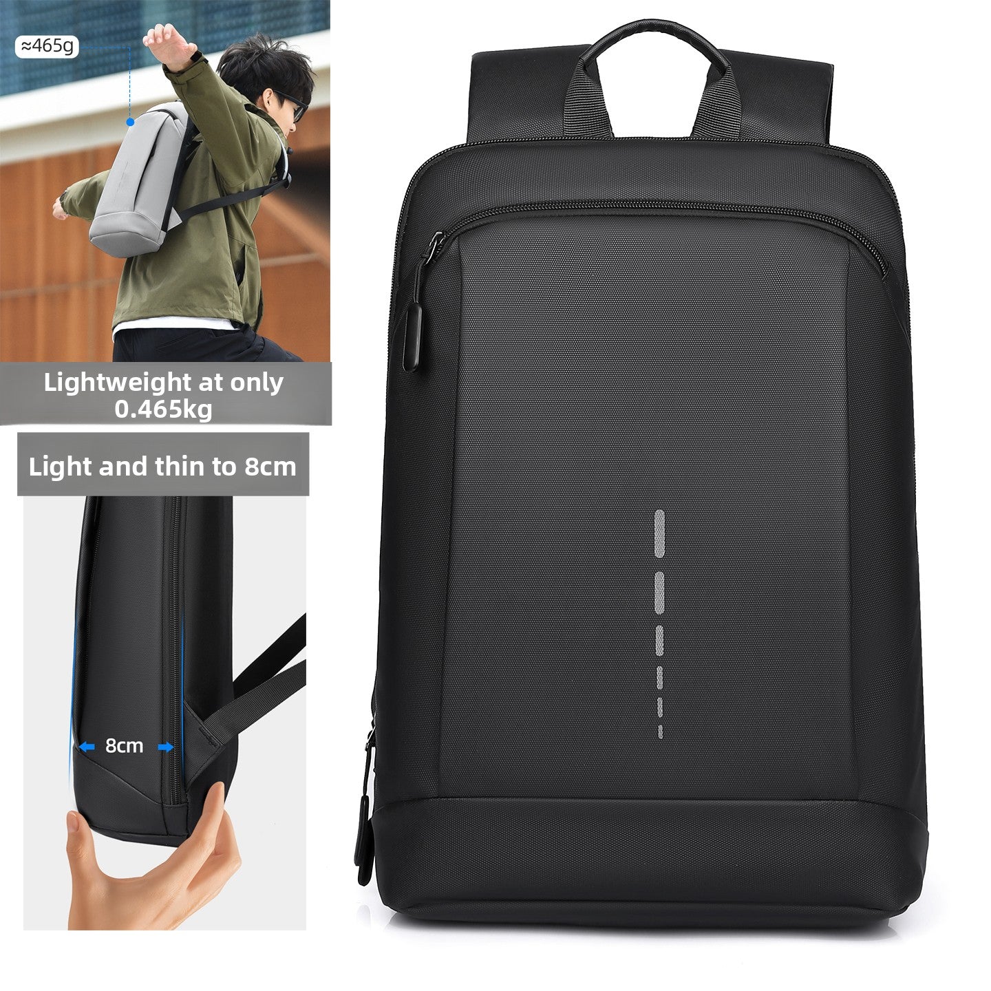 Ultra-Thin Waterproof Canvas Laptop Backpack