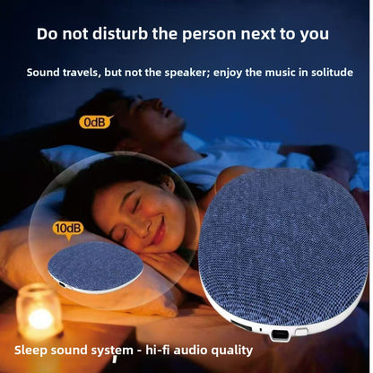 Ultra-Thin Wireless Bluetooth Pillow Speaker with White Noise