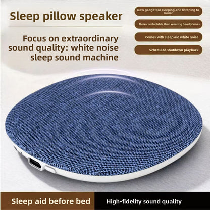 Ultra-Thin Wireless Bluetooth Pillow Speaker with White Noise
