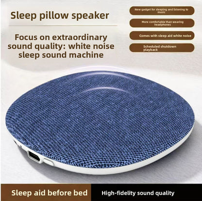 Ultra-Thin Wireless Bluetooth Pillow Speaker with White Noise