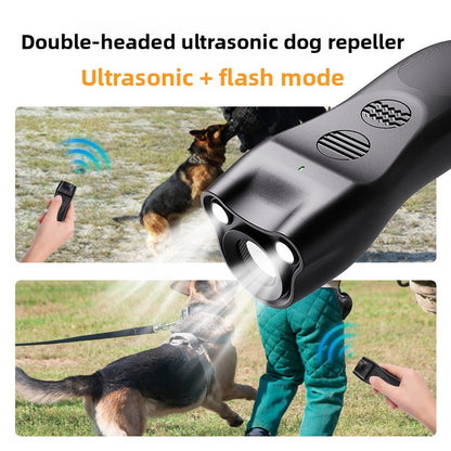 Ultrasonic dog repellent, dog driver and dog trainer