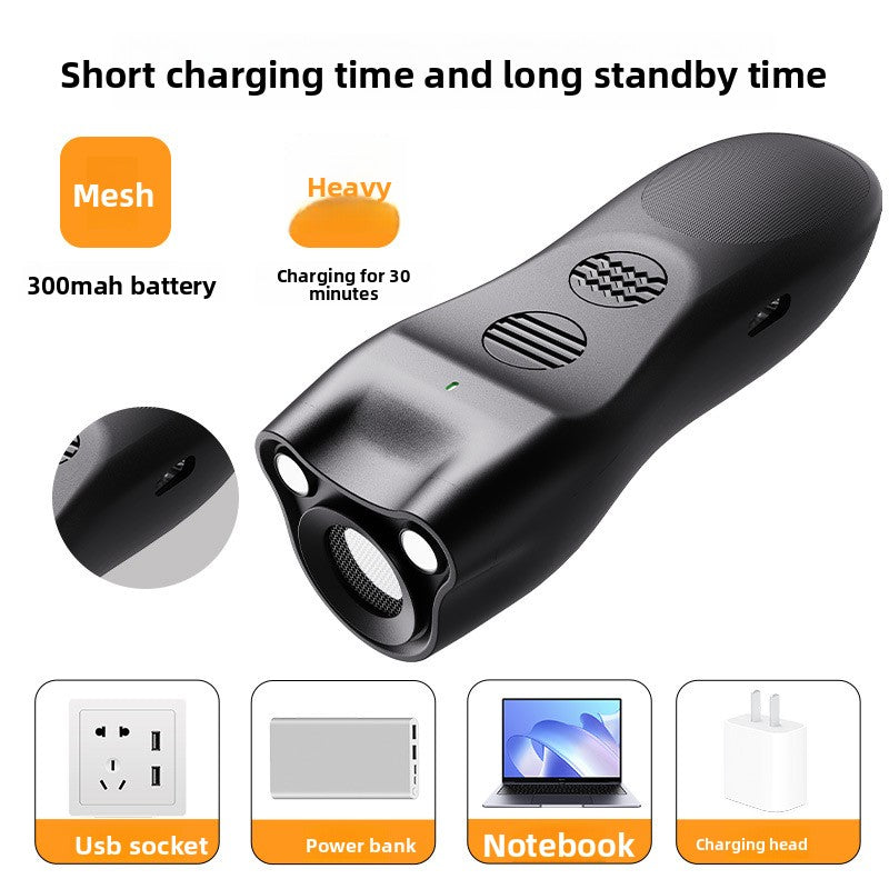 Ultrasonic dog repellent, dog driver and dog trainer