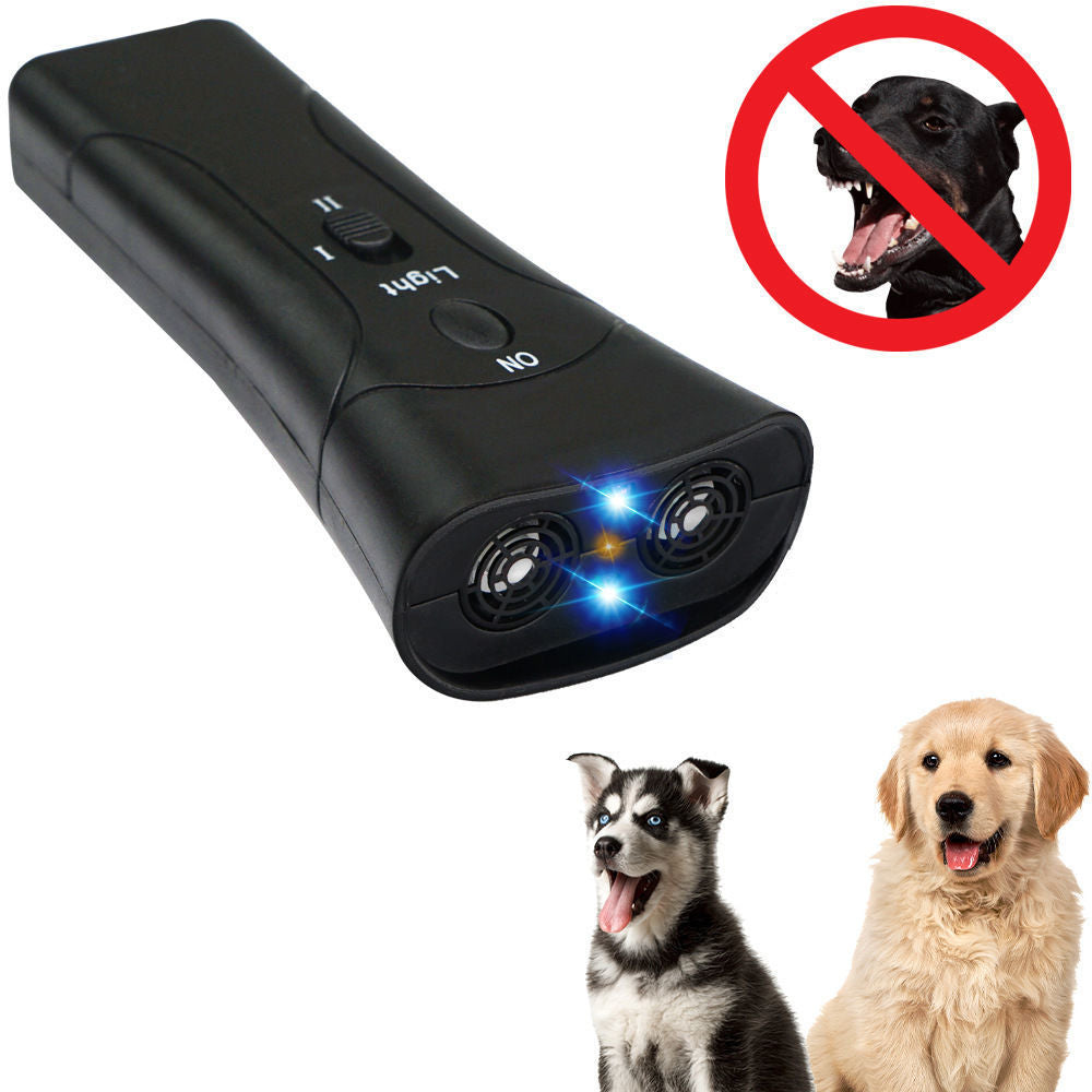 Ultrasonic Dog Trainer with LED Flashlight