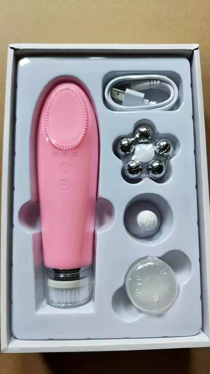 Ultrasonic Facial Cleanser with Hot Compress