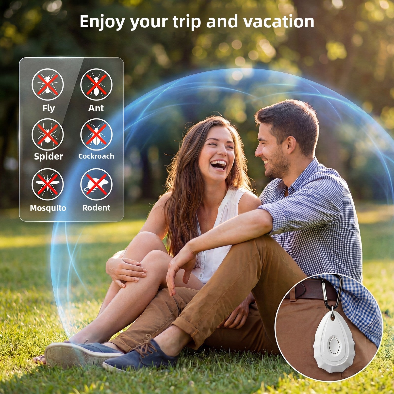 Ultrasonic Insect Repellent Portable Mosquito Repeller