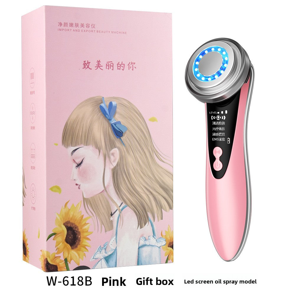 Ultrasonic Light Therapy Beauty Device