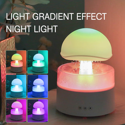 Ultrasonic Raindrop Humidifier with Aromatherapy
