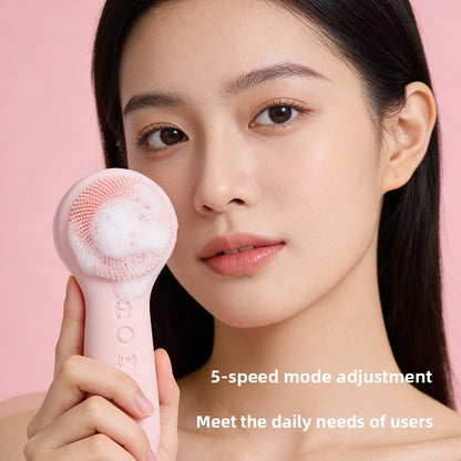Ultrasonic Silicone Facial Cleansing Device