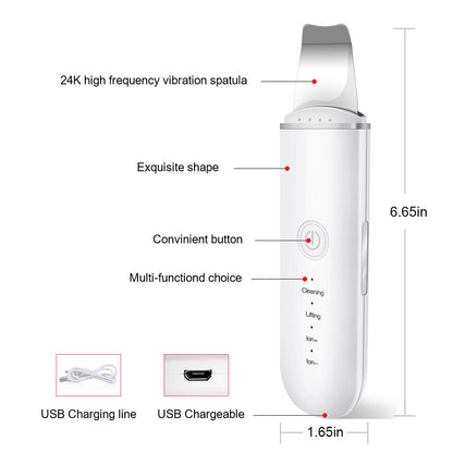 Ultrasonic skin cleansing device