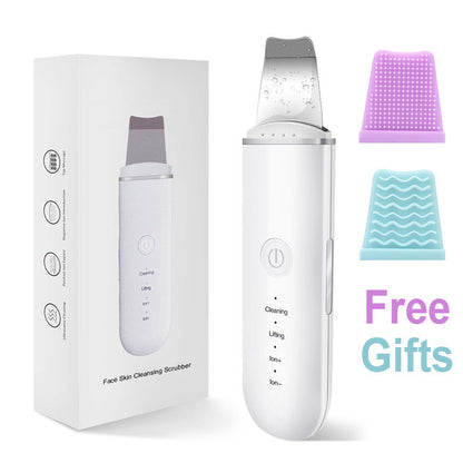Ultrasonic skin cleansing device