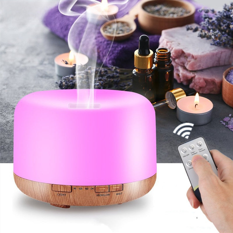 Ultrasonic Wood Grain Aroma Diffuser Humidifier