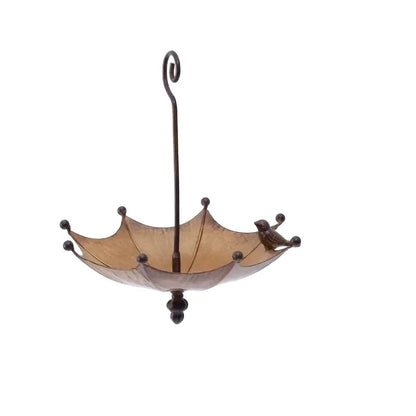 Umbrella-Shaped Bird Feeder and Bath