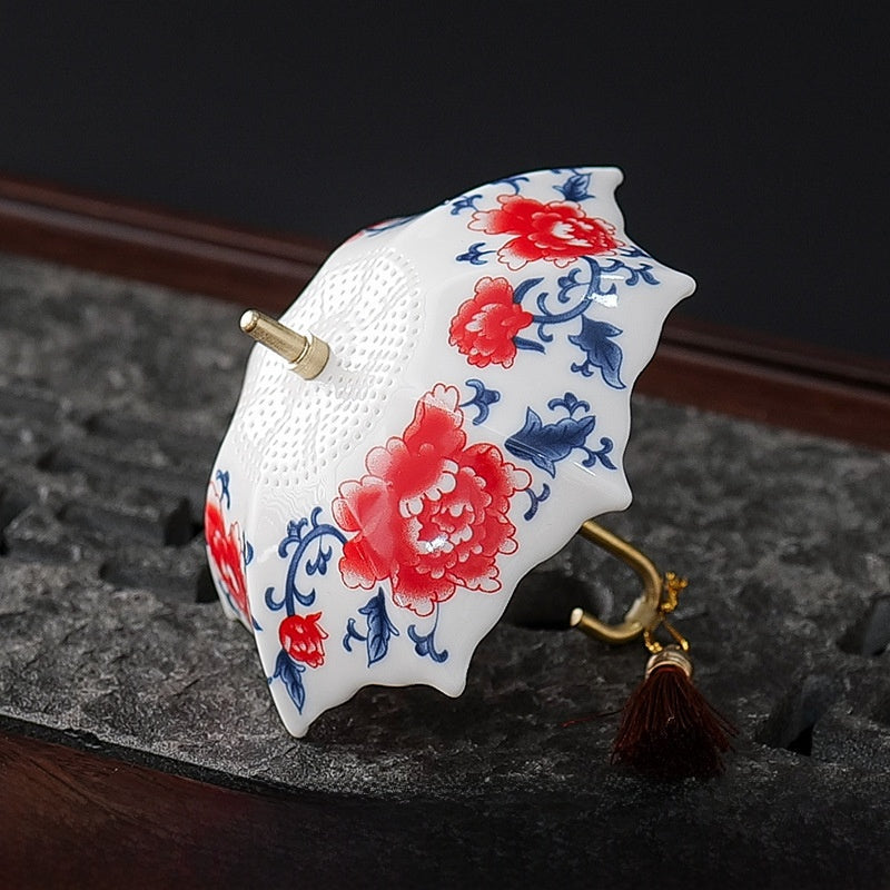 Umbrella-Shaped Ceramic Tea Strainer Filter