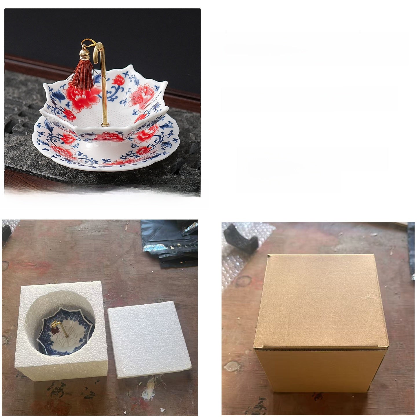 Umbrella-Shaped Ceramic Tea Strainer Filter