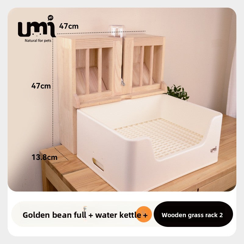 Umi Deluxe Rabbit Toilet Set with Hay Rack