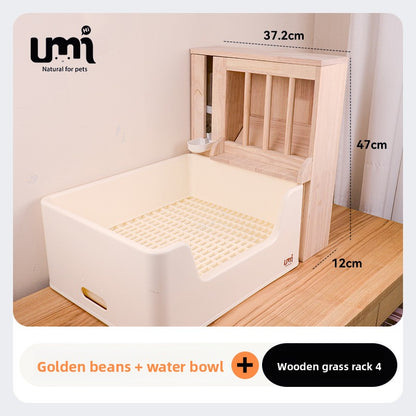 Umi Deluxe Rabbit Toilet Set with Hay Rack