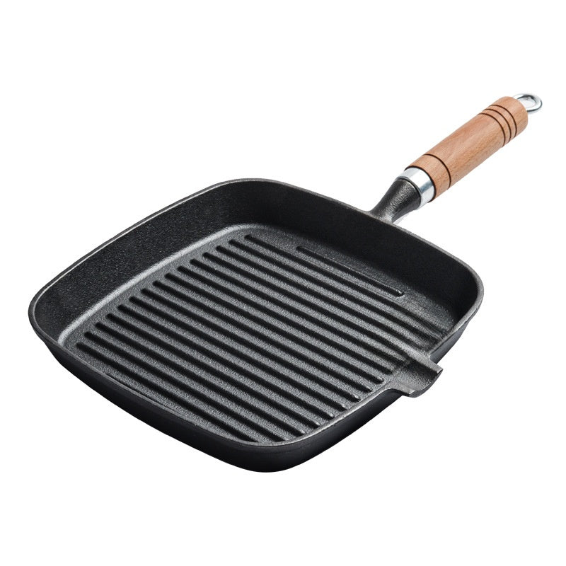 Uncoated Non-stick Household Striped Frying Steak Special Pan Pan