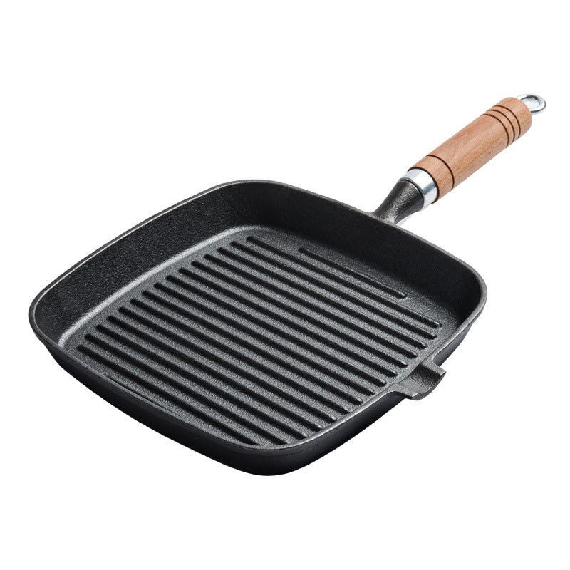 Uncoated Non-stick Household Striped Frying Steak Special Pan Pan