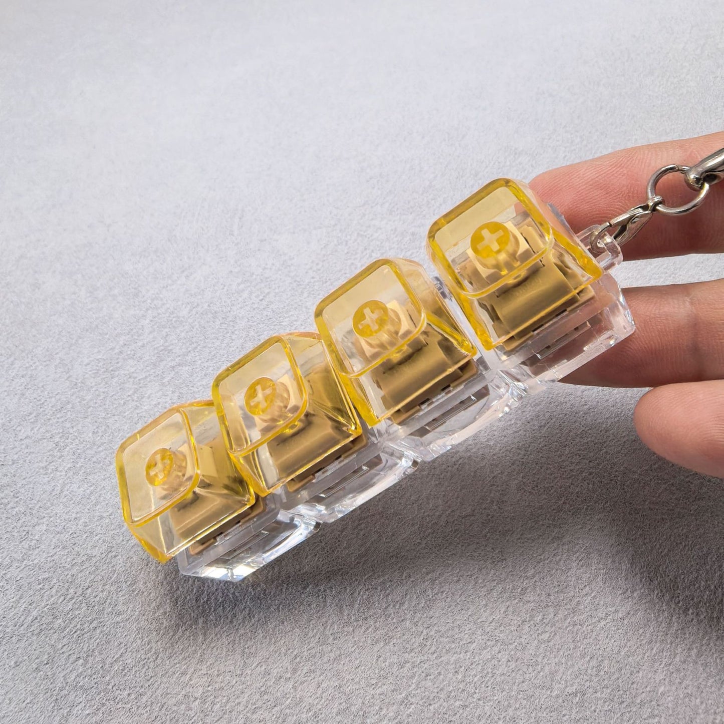 Uncompressed toy keychain hanger