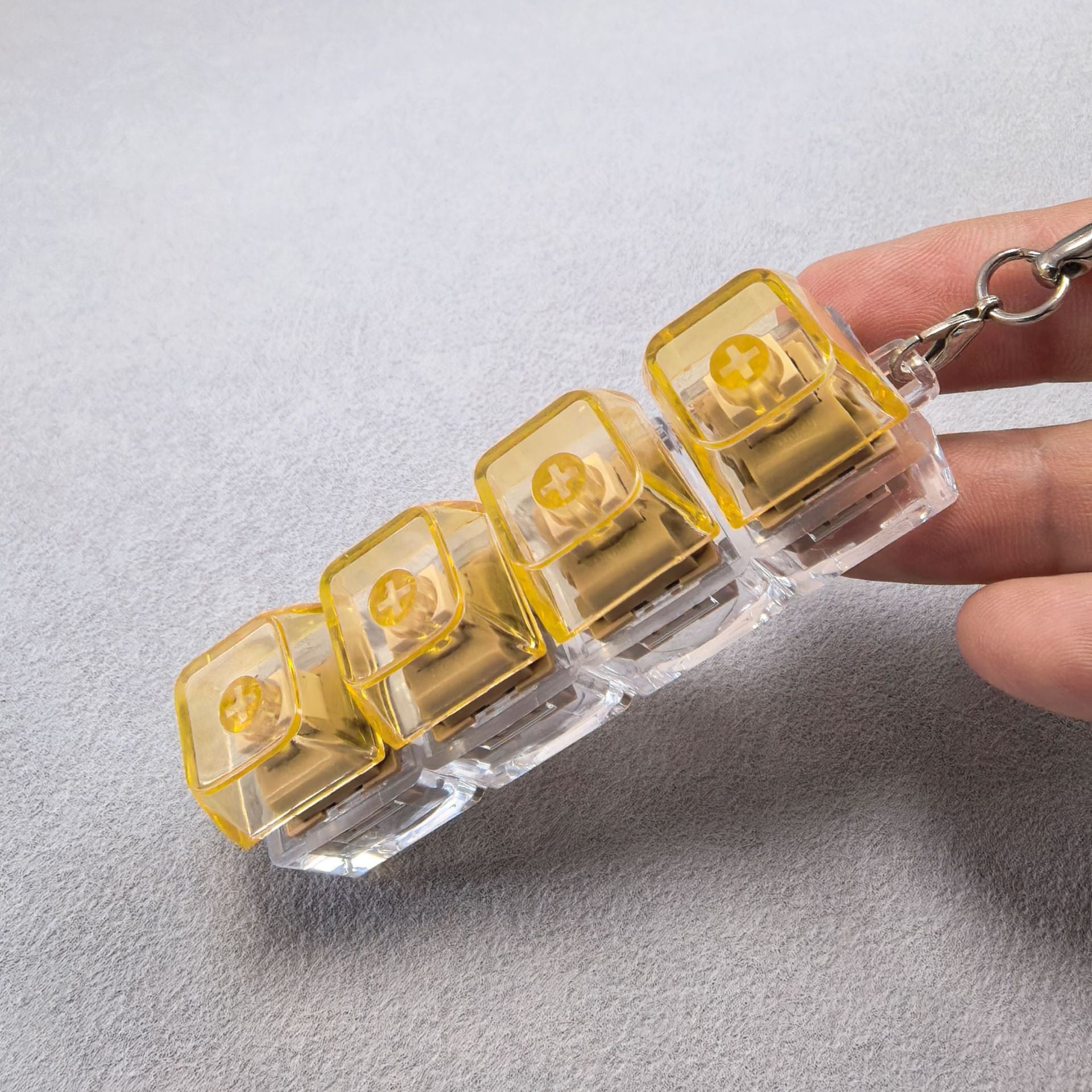 Uncompressed toy keychain hanger