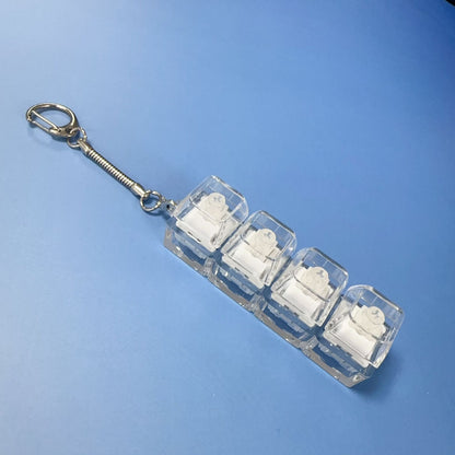 Uncompressed toy keychain hanger
