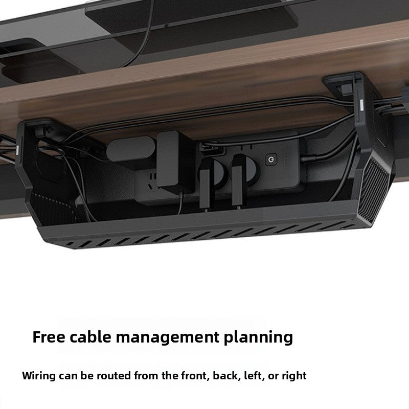Under Desk Cable Management Box with Adhesive Mount