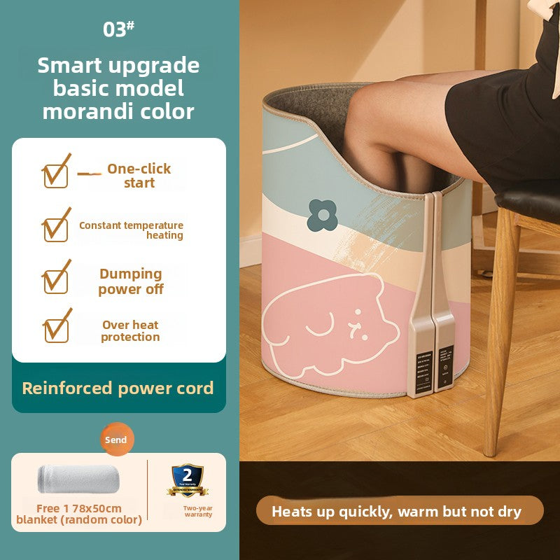 Under-table foot warmer