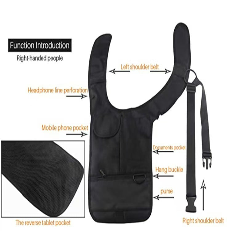 Underarm Travel Shoulder Bag Hidden Wallet Multi-Functional Safety Storage