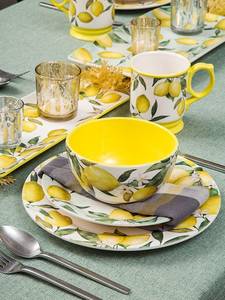 Underglaze ceramic tableware