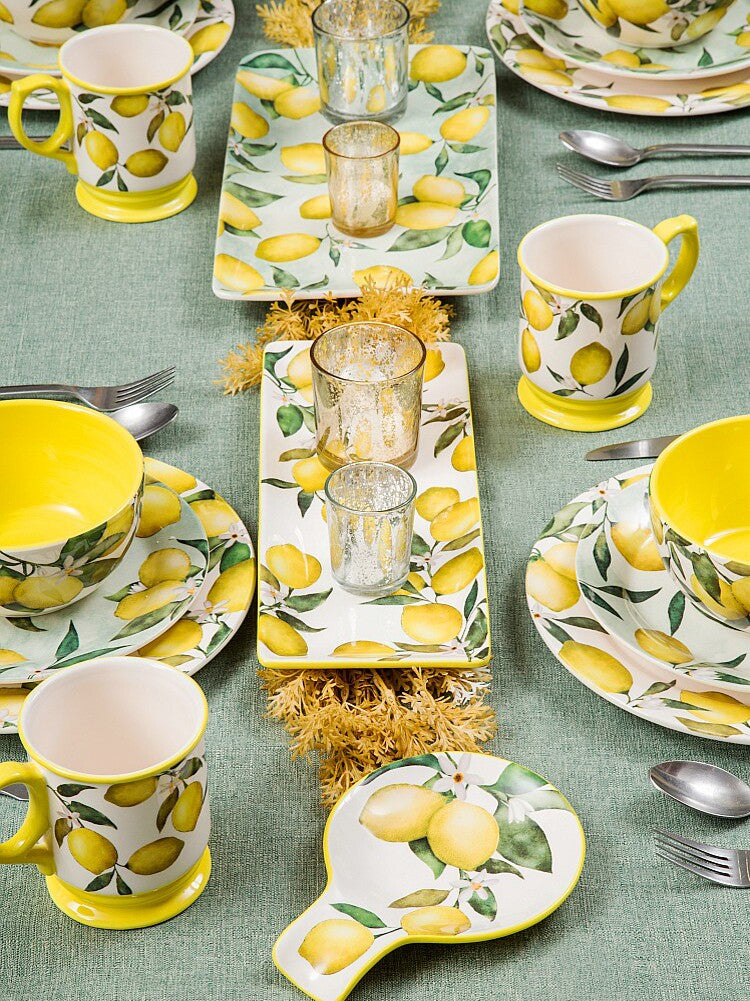 Underglaze ceramic tableware