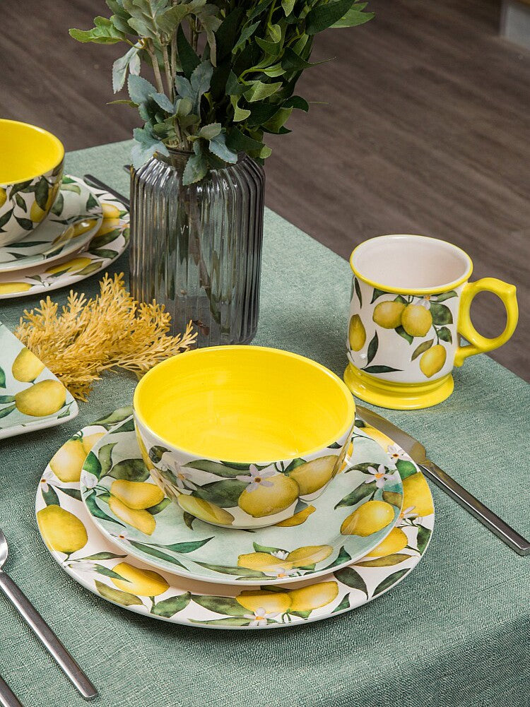 Underglaze ceramic tableware