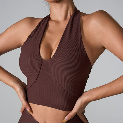 Underwear with neck strap yoga tank top