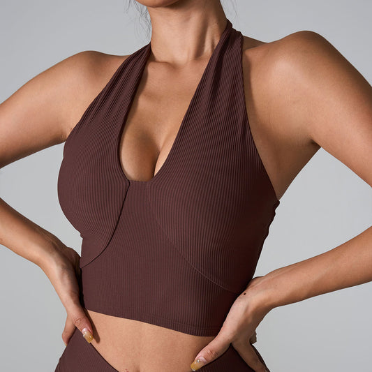 Underwear with neck strap yoga tank top