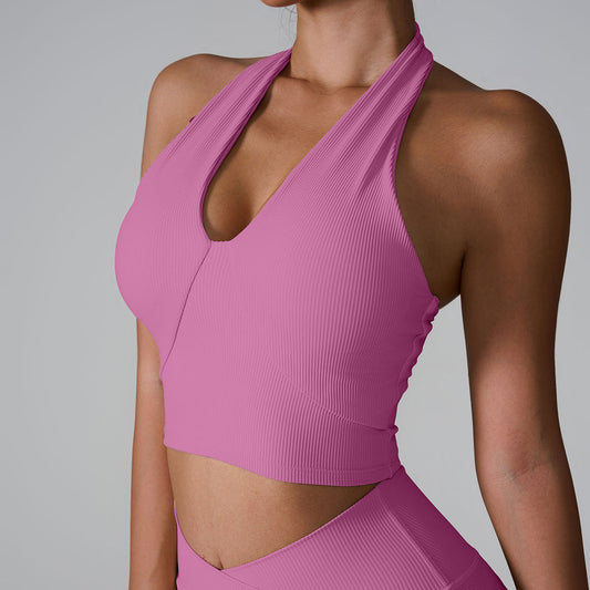 Underwear with neck strap yoga tank top