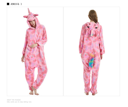 Unicorn animal one-piece pajamas