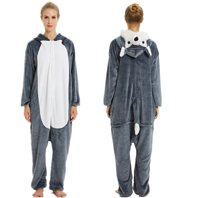 Unicorn animal one-piece pajamas
