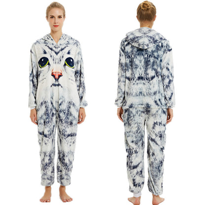 Unicorn animal one-piece pajamas