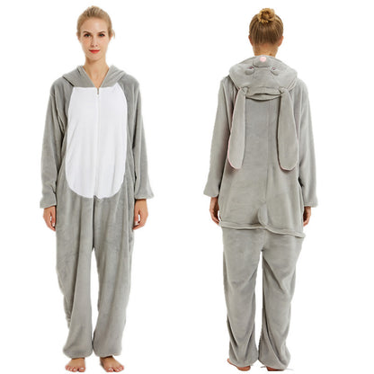 Unicorn animal one-piece pajamas