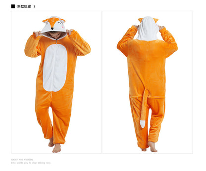 Unicorn animal one-piece pajamas
