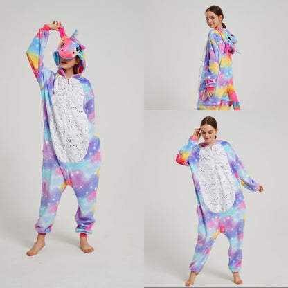 Unicorn animal one-piece pajamas
